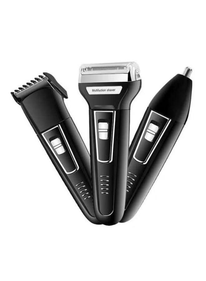 3-In-1 Rechargable Trimmer Black/White 15cm - Image 2